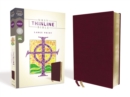 NRSV, Thinline Bible, Large Print, Bonded Leather, Burgundy, Comfort Print - Book