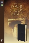 NASB, Zondervan NASB Study Bible, Bonded Leather, Black, Thumb Indexed - Book