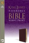 KJV, Reference Bible, Giant Print, Imitation Leather, Burgundy, Red Letter Edition - Book