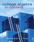 College Algebra in Context with Applications for the Managerial, Life, and Social Sciences - Book