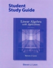 Student Study Guide for Linear Algebra with Applications - Book