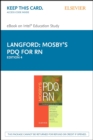 Mosby's PDQ for RN - E-Book : Mosby's PDQ for RN - E-Book - eBook
