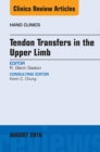 Tendon Transfers in the Upper Limb, An Issue of Hand Clinics - eBook