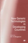 New Generic Technologies in Developing Countries - Book