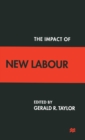 The Impact of New Labour - Book