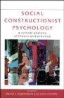 Social Constructionist Psychology - Book