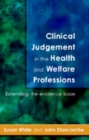 Clinical Judgement In The Health And Welfare Professions - Book