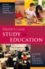 Masters Level Study in Education - eBook
