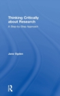 Thinking Critically about Research : A Step by Step Approach - Book