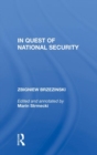 In Quest of National Security - Book