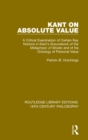 Kant on Absolute Value : A Critical Examination of Certain Key Notions in Kant's 'Groundwork of the Metaphysic of Morals' and of his Ontology of Personal Value - Book