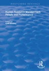 Human Resource Management : People and Performance - Book