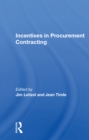 Incentives In Procurement Contracting - Book