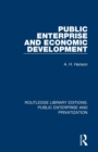 Public Enterprise and Economic Development - Book