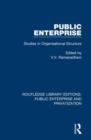 Public Enterprise : Studies in Organisational Structure - Book