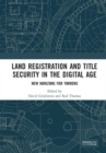 Land Registration and Title Security in the Digital Age : New Horizons for Torrens - Book