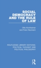 Social Democracy and the Rule of Law - Book