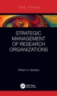 Strategic Management of Research Organizations - Book