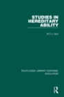 Studies in Hereditary Ability - Book