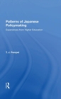 Patterns Of Japanese Policy Making : Experiences from Higher Education - Book