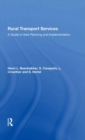 Rural Transport Services : A Guide To Their Planning And Execution - Book