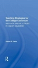 Teaching Strategies For The College Classroom - Book