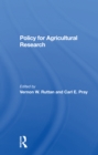 Policy For Agricultural Research - Book