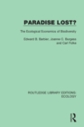 Paradise Lost? : The Ecological Economics of Biodiversity - Book