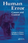 Human Error : Causes and Control - Book