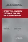 Geometric Function Theory in One and Higher Dimensions - Book