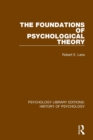 The Foundations of Psychological Theory - Book