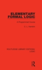 Elementary Formal Logic : A Programmed Course - Book