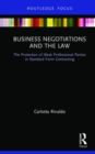 Business Negotiations and the Law : The Protection of Weak Professional Parties in Standard Form Contracting - Book