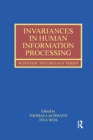 Invariances in Human Information Processing - Book