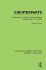 Counterparts : The Dynamics of Franco-German Literary Relationships 1770-1895 - Book