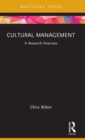 Cultural Management : A Research Overview - Book