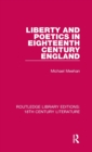 Liberty and Poetics in Eighteenth Century England - Book