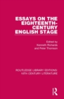Essays on the Eighteenth-Century English Stage - Book