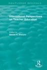 International Perspectives on Teacher Education - Book