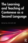 The Learning and Teaching of Cantonese as a Second Language - Book