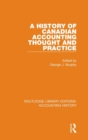 A History of Canadian Accounting Thought and Practice - Book