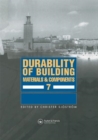 Durability of Building Materials and Components 7 : Proceedings of the seventh international conference - Book