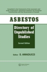 Asbestos : Directory of Unpublished Studies - Book