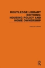 Routledge Library Editions: Housing Policy & Home Ownership - Book