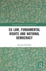 EU Law, Fundamental Rights and National Democracy - Book