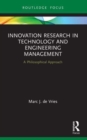 Innovation Research in Technology and Engineering Management : A Philosophical Approach - Book