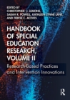 Handbook of Special Education Research, Volume II : Research-Based Practices and Intervention Innovations - Book