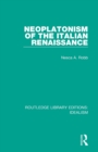 Neoplatonism of the Italian Renaissance - Book