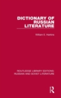 Dictionary of Russian Literature - Book