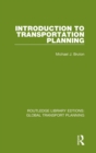 Introduction to Transportation Planning - Book